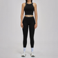 Wholesale Color Block Yoga Halter Vest + legging 2-Piece Set
