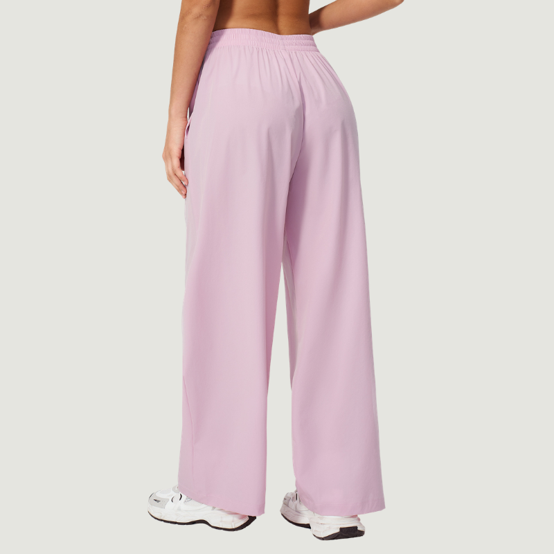 Wholesale Women's UPF50+ Sun Protection Colorblock Wide-Leg Pants – Lightweight Breathable Outdoor Running Sportswear