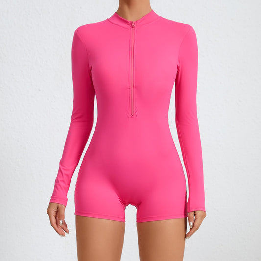 Wholesale Long-sleeved skinny sport Jumpsuits | Wonderxfans bulk activewear