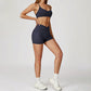 Thin Straps Bra + Butt-Lifting Shorts 2-Piece Set