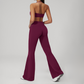 Wholesale Seam-Detail Sports Bra & High-Waist Flare Leggings Set – Brushed Yoga 2-Piece
