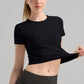 Wholesale yoga sports tee quick dry | Wonderxfans bulk activewear