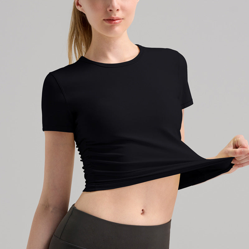 Wholesale yoga sports tee quick dry | Wonderxfans bulk activewear