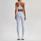 Wholesale Naked-Feel Sports Bra & High-Waist Biker Shorts Set – Quick-Dry Yoga 2-Piece set