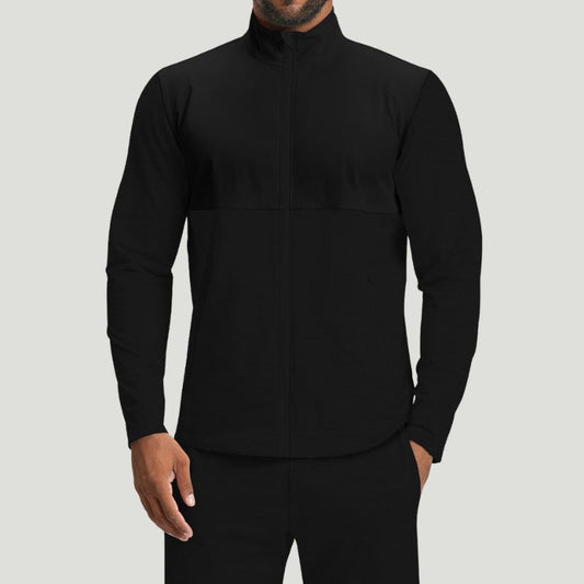 Wholesale mens long sleeve zip jacket | Wonderxfans bulk activewear