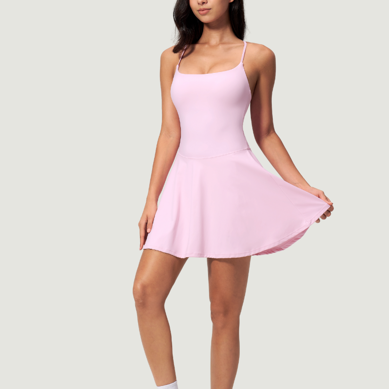 Wholesale Removable Breast Anti-Exposure Tennis Dress