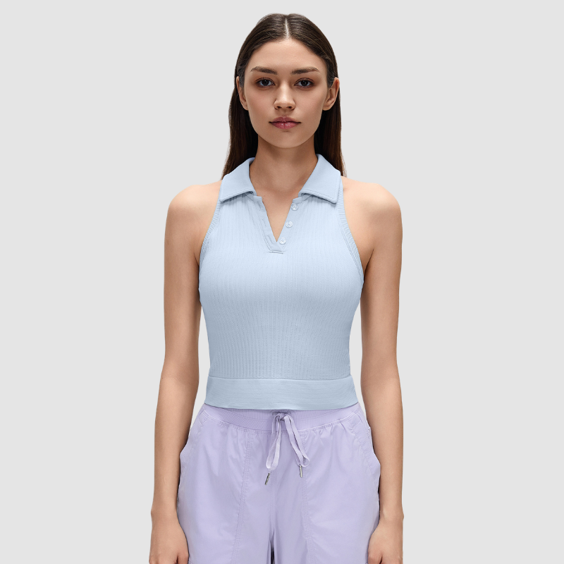 Wholesale collar sports Vest with chest cushion