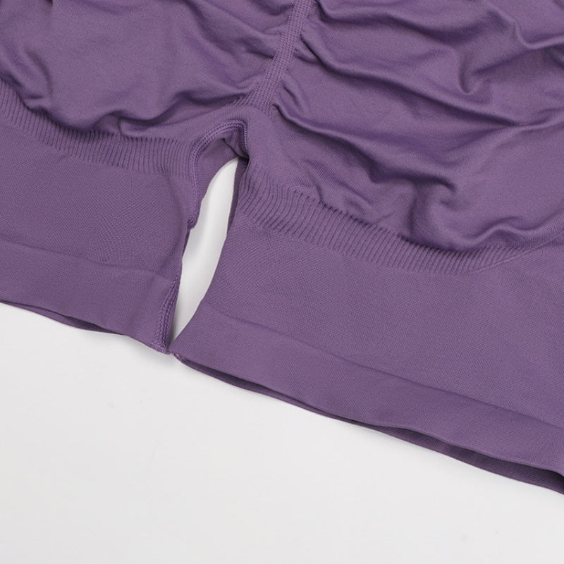 Seamless V-shaped back waist quick-drying shorts