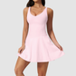 Wholesale Naked Feel Deep V-neckline Tennis Removable Breast Pads Dress