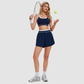 Wholesale Women's Color-Block High-Waist Athletic Shorts – Slim Fit Butt-Lifting Gym Running Shorts YCF2534501