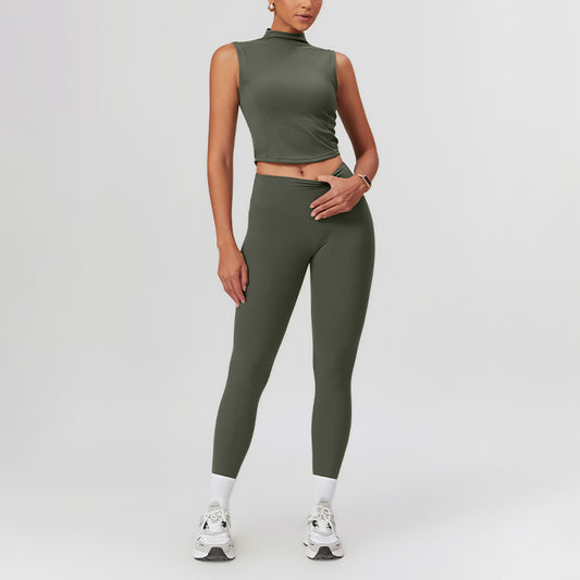 Wholesale High Collar Sports Tank Top | Wonderxfans bulk activewear