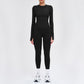 Wholesale solid color long-sleeved top + leggings