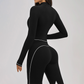 Zippered tight quick drying sports jacket