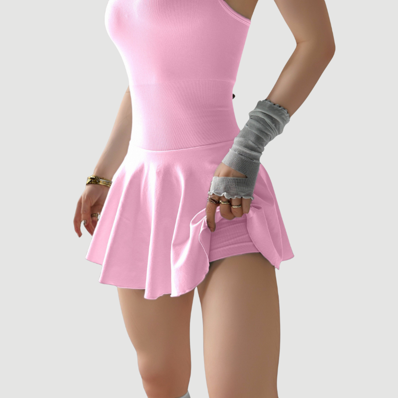 Women's seamless sports badminton and tennis skirts