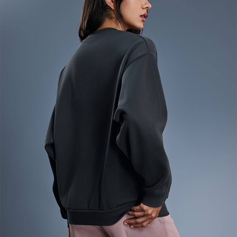 Roud neck fleece sweatshirts