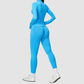 Wholesale Women's Stand-Collar Cardigan & High-Waist Leggings Yoga Set