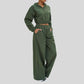 Wholesale sun protection hooded jacket + loose wide-leg pants