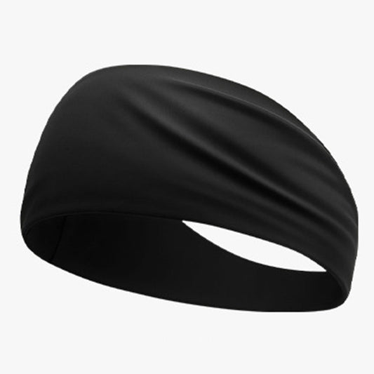 Cooling wide elastic sweat-absorbent sports headband