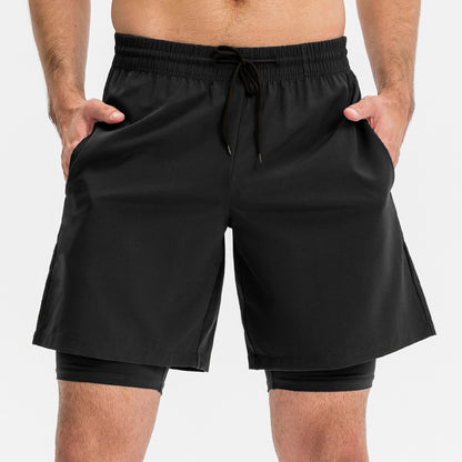 Wholesale Men's fake two solid color | Wonderxfans bulk activewear