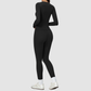 Wholesale Women's Nylon Spandex Activewear Set – Long Sleeve Tops & Leggings