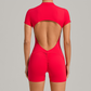 Wholesale Hip-High Halter-Neck Backless Bodysuit