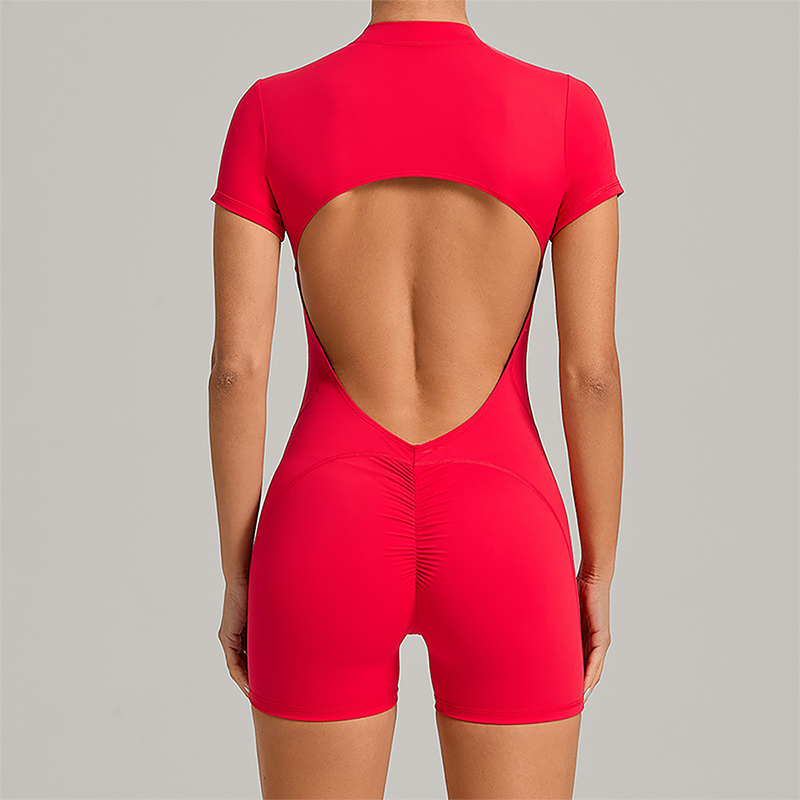 Wholesale Hip-High Halter-Neck Backless Bodysuit