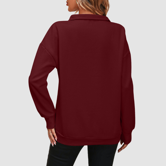 Wholesale Women's Half-Zip Long-Sleeved Sportswear | Wonderxfans bulk activewear