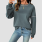 Wholesale Round Neck Seam Detail Sweatshirt – Casual Loose Sportswear Hoodie