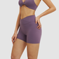 Wholesale high-waisted cross-waistband shorts