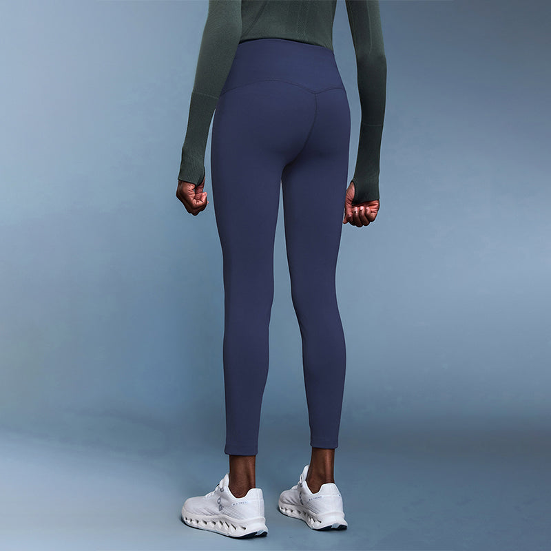 Fleece-lined thermal high-waist yoga leggings