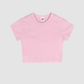Wholesale Cropped Cotton-Spandex Tee – Vintage Streetwear Short Sleeve