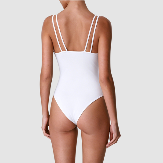 Wholesale Women's Spaghetti Strap Yoga Bodysuit – High-Stretch Sculpting Pilates Fitness