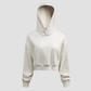 Wholesale Women’s Cropped Hooded Pullover – Relaxed Drop-Shoulder Sweatshirt