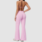Wholesale Women's Sports Bra & Flare Pants Set – Seamless Yoga Activewear