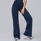 High-waisted wide-leg sweatpants