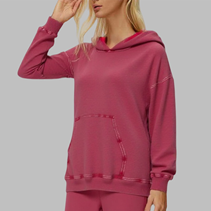 Vintage Washed Hoodie with Batik Finish