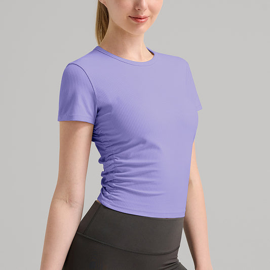 Wholesale yoga sports tee quick dry | Wonderxfans bulk activewear