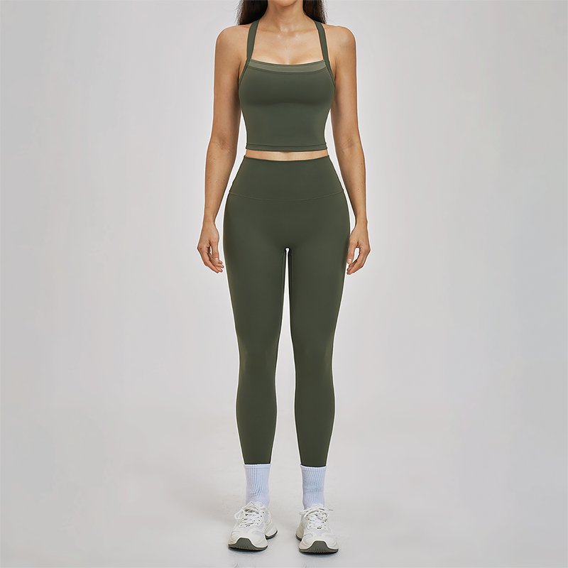 Wholesale Solid Color Top + Quick-Drying Legging set