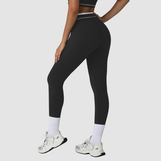 Wholesale women's color-blocked high-waisted leggings | Wonderxfans bulk activewear
