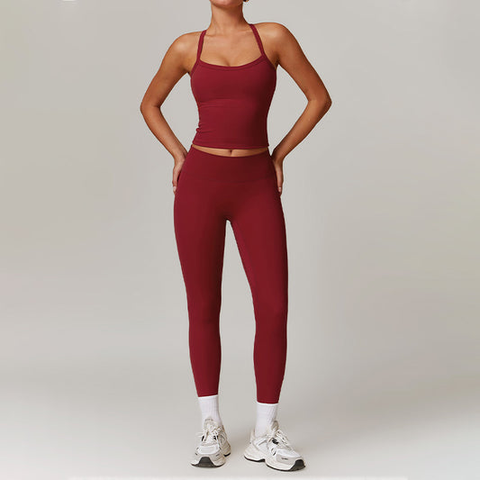 Wholesale Brush Cross-back Top & high | Wonderxfans bulk activewear