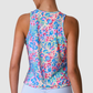 Wholesale Women's Floral Print Ice Silk Athletic Tank Top – Moisture-Wicking Gym Running Fitness Vest
