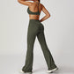 Thin Straps Bra + Flared Leg Pants 2-Piece Set