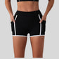 Contrasting Yoga Fitness Shorts