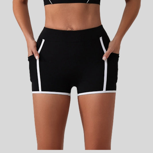 Wholesale Contrasting Yoga Fitness Shorts | Wonderxfans bulk activewear
