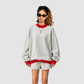 Wholesale Women’s Fleece-Lined Contrast Mock-Neck Sweatshirt