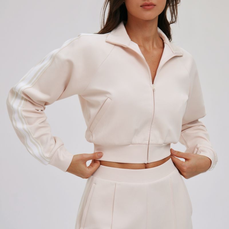 Wholesale color-block short loose jacket