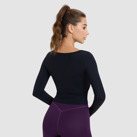 Wholesale Nude Feel Long Sleeve Yoga | Wonderxfans bulk activewear