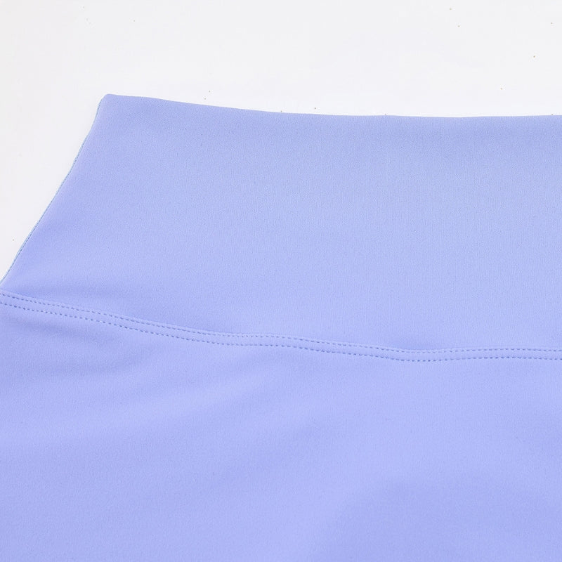 Strap bra + high-waisted shorts 2-piece set