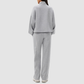 Wholesale Women's Modal Sports Set – Stand-Collar Sweatshirt & Straight-Leg Pants