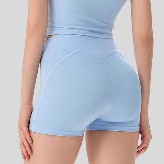 Wholesale women's twist barefeel yoga shorts | Wonderxfans bulk activewear